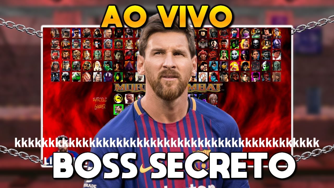 🔴MESSI E CJ BOSS KKKKKK SECRET&Atilde;O - MORTAL KOMBAT MARCELO GAMER!! (Atualizado E + HARD AINDA)