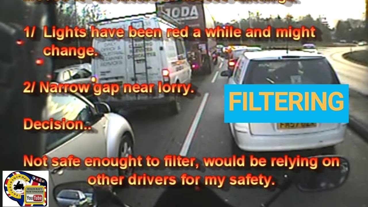 Filtering, lane splitting and other riding tips.