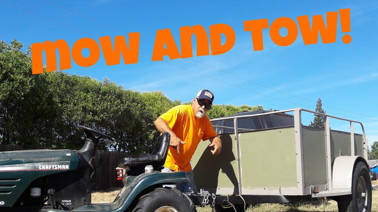 I put a trailer hitch on my lawn tractor.