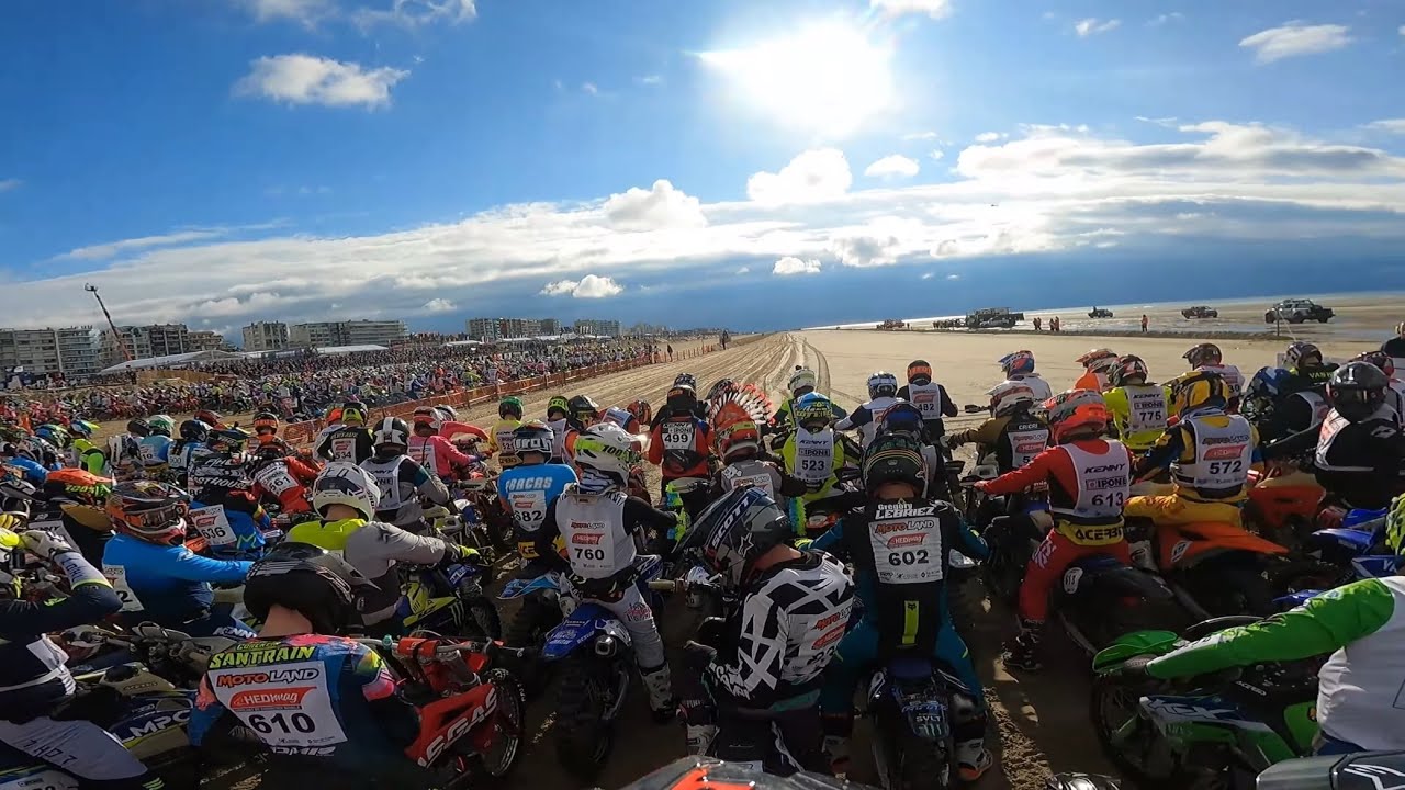 JE DOUBLE 400 pilotes en 2 tours 😳🤯Touquet 2025 // 250 yz