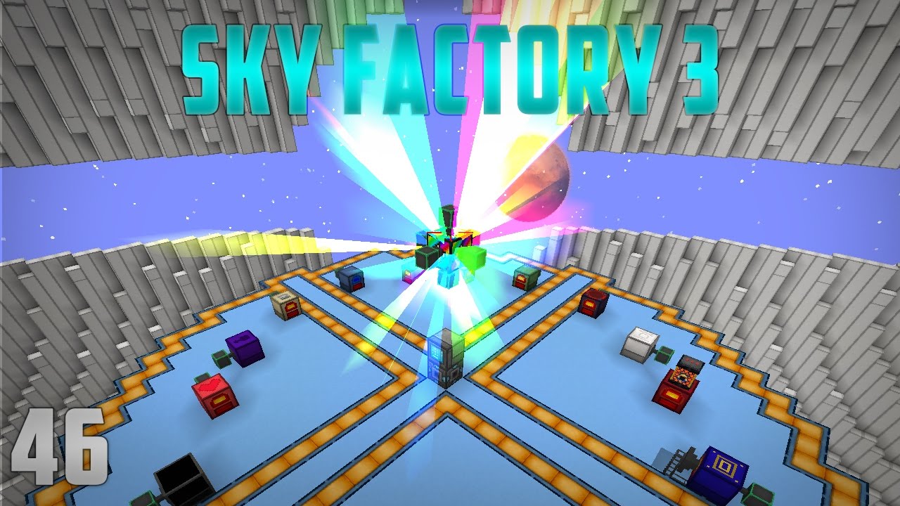 Sky Factory 3 EP46 Rainbow Generator + Tier 8 Draconic Energy Core