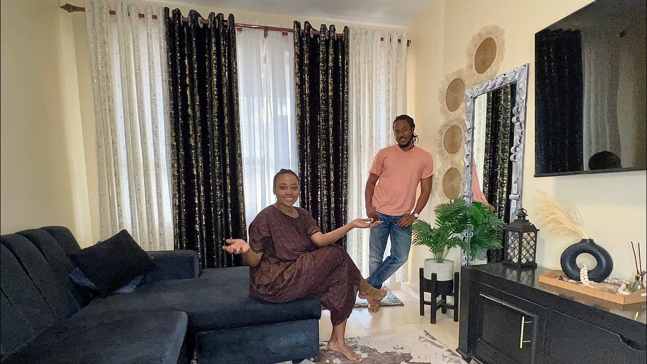 Mbaba And I New Luxurious House😍Beautiful New Curtains, New Decor😻 Sitting Room Makeover🙌🏽