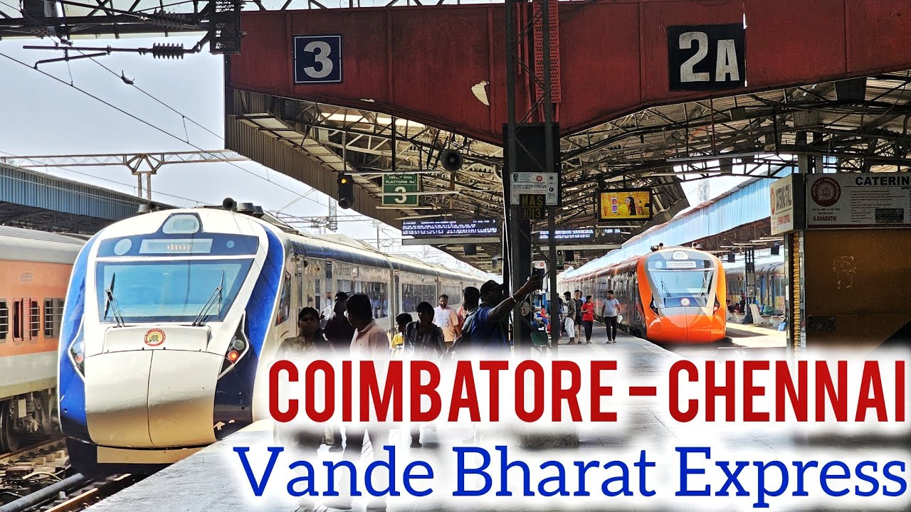 Coimbatore to Chennai by Vande Bharat Express | South India's fastest Vande Bharat Express