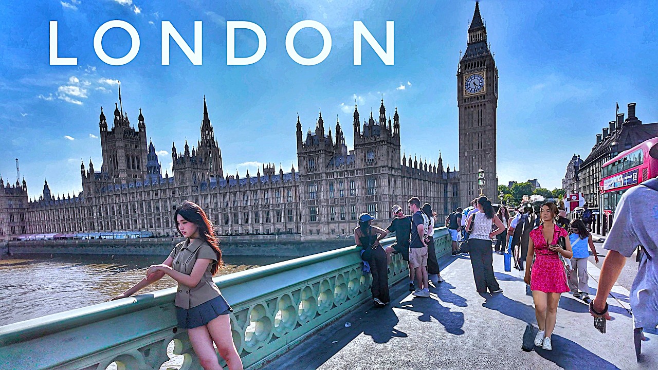 London Summer Walk 2026, The Best London City Walking Tour, Big Ben, London Eye, South Bank [4K HDR]