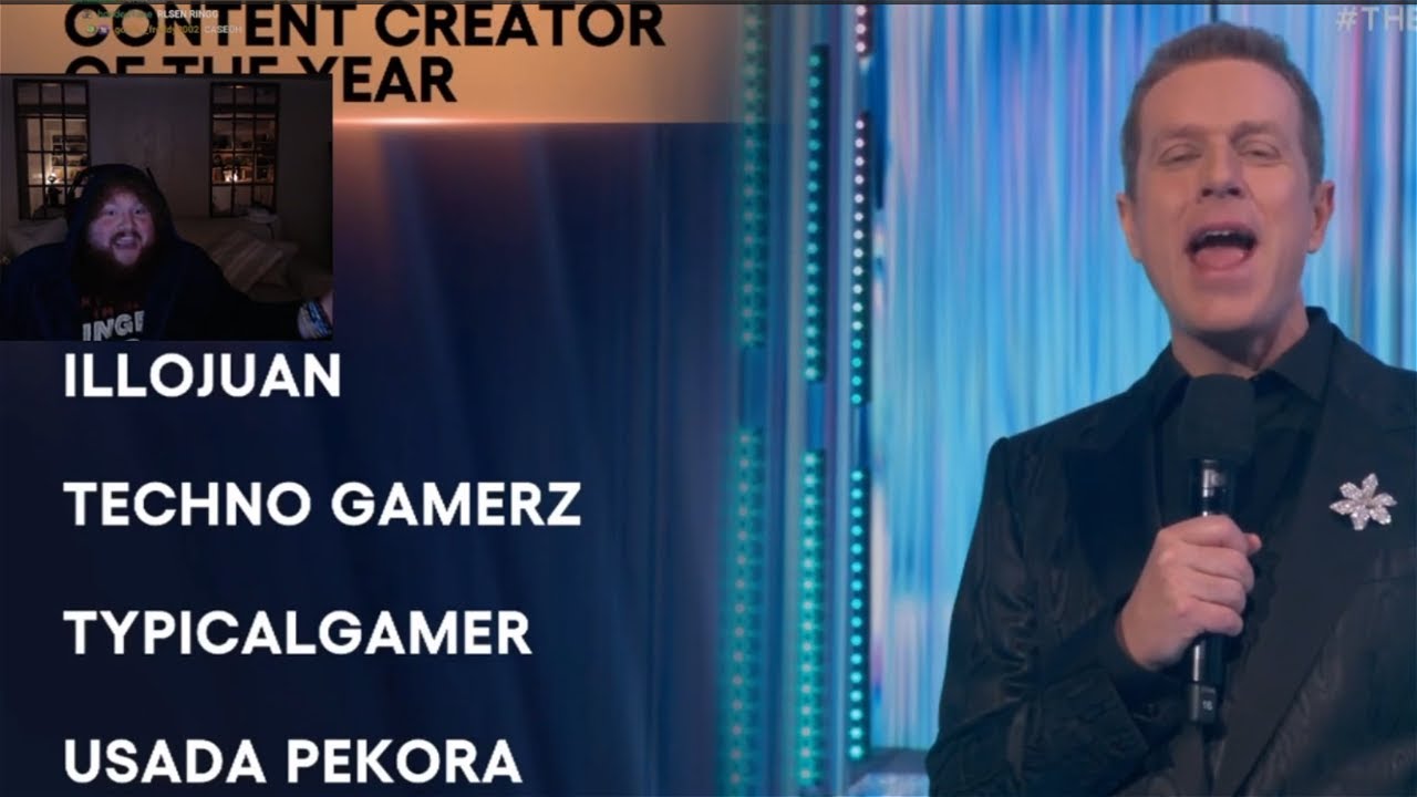 Caseoh Reacts to Winning "Content Creator of the Year" Award