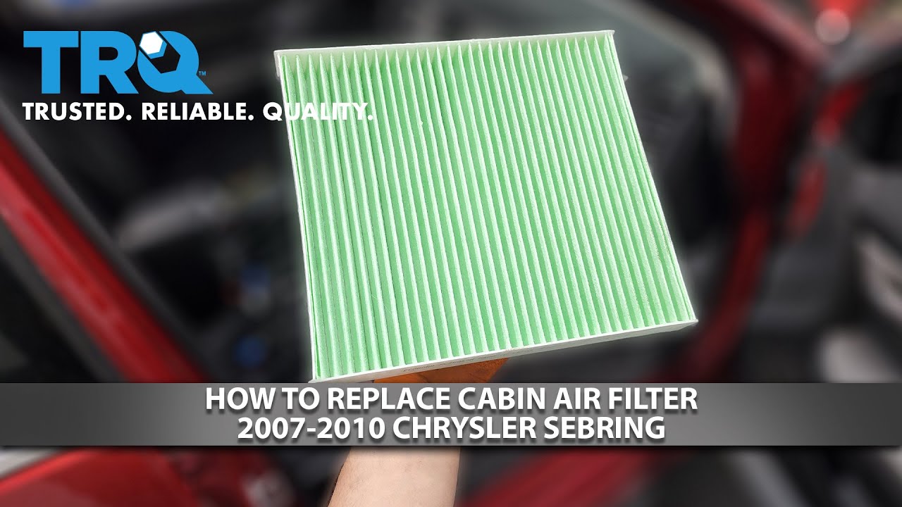 How to Replace Cabin Air Filter 2007-2010 Chrysler Sebring