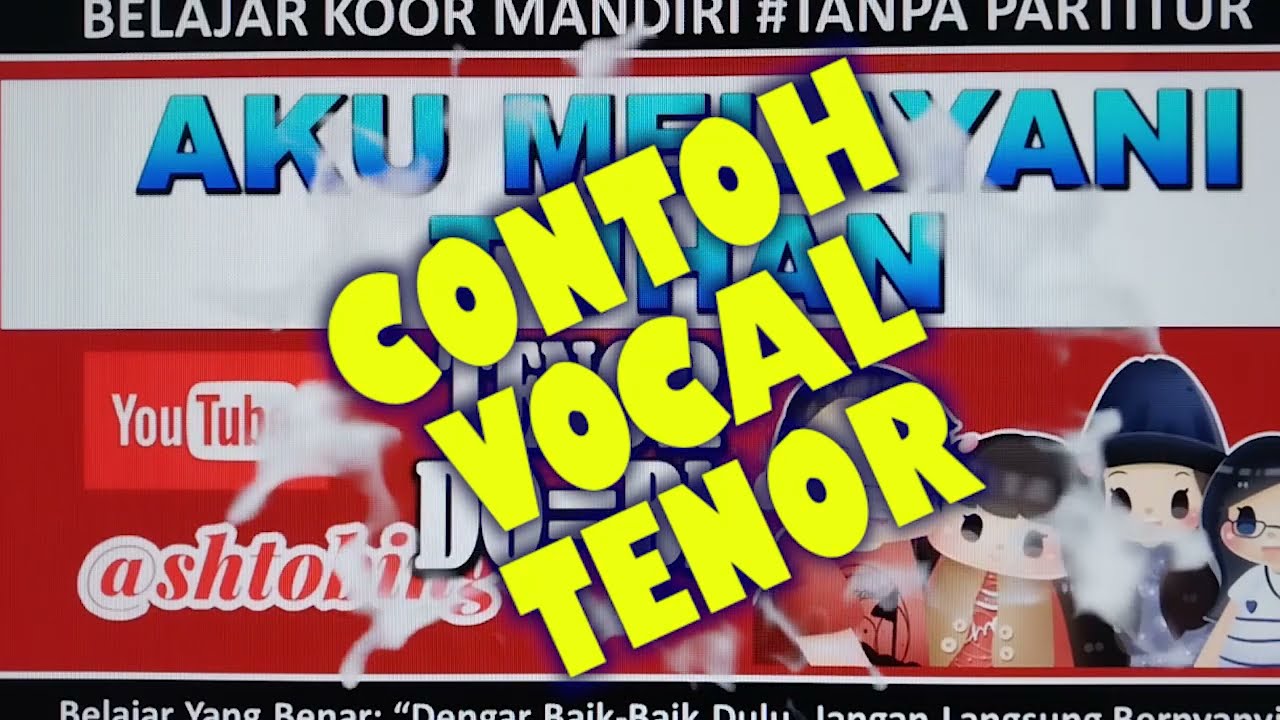 Latihan Vocal TENOR | AKU MELAYANI TUHAN |