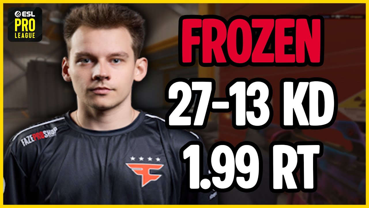 Frozen 27-13 Nuke POV | FaZe vs Spirit | ESL Pro League Season 22