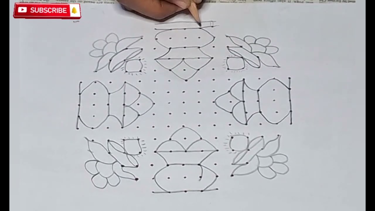 🌸 Trending Rangoli Design for Home Entrance | Easy & Beautiful | pongal | deepavali | muggulu 