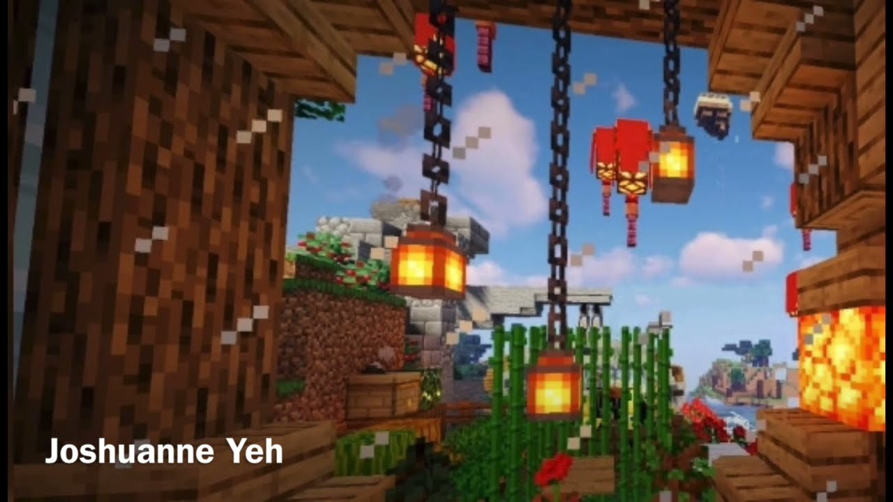 Minecraft relaxing lo-fi 23 minutes Study Music  (Remix, Forest + Visuals)