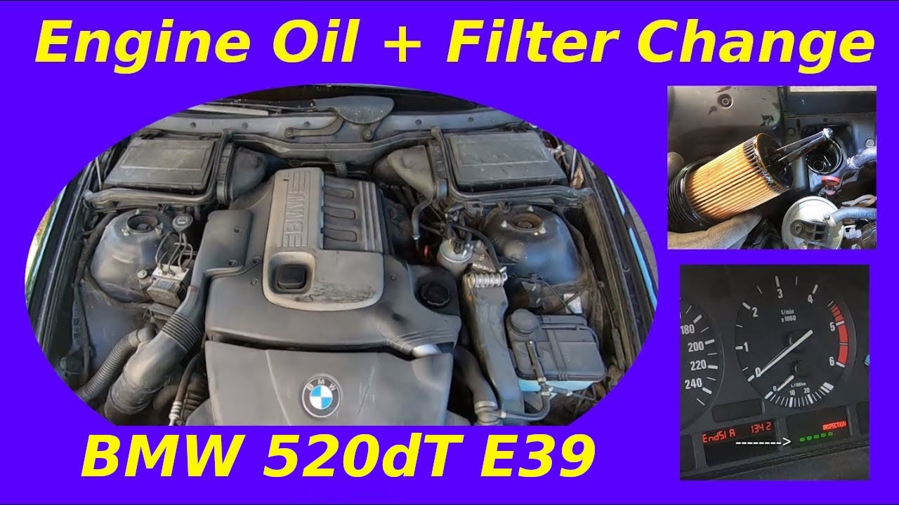 BMW e39 520d - Engine Oil Change (HD)