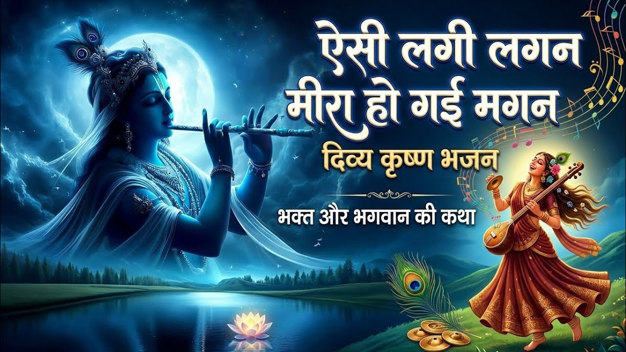 ऐसी लागी लगन मीरा हो गई मगन। दिव्य भजन सुनकर आपकी आंखें भर आएंगी।। Krishna Ji  Divya Bhajan #bhajan 