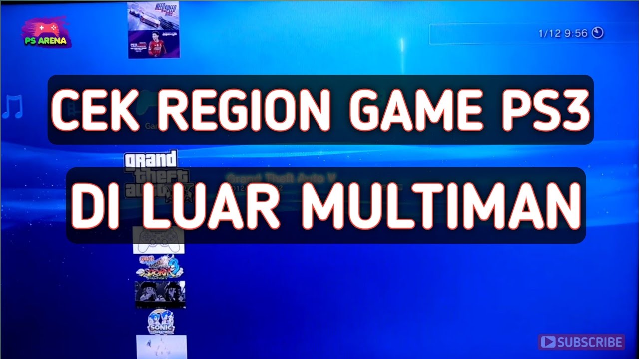 CARA MENGETAHUI REGION GAME PS3 DI LUAR MULTIMAN