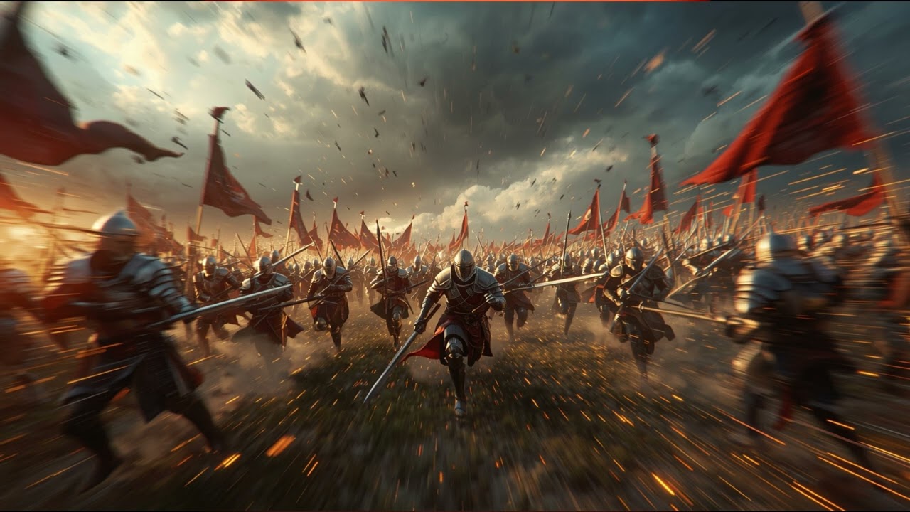 Epic Fantasy Battle Music (1 Hour) – Heroic DnD Combat Soundtrack with Drums, Strings & Horns