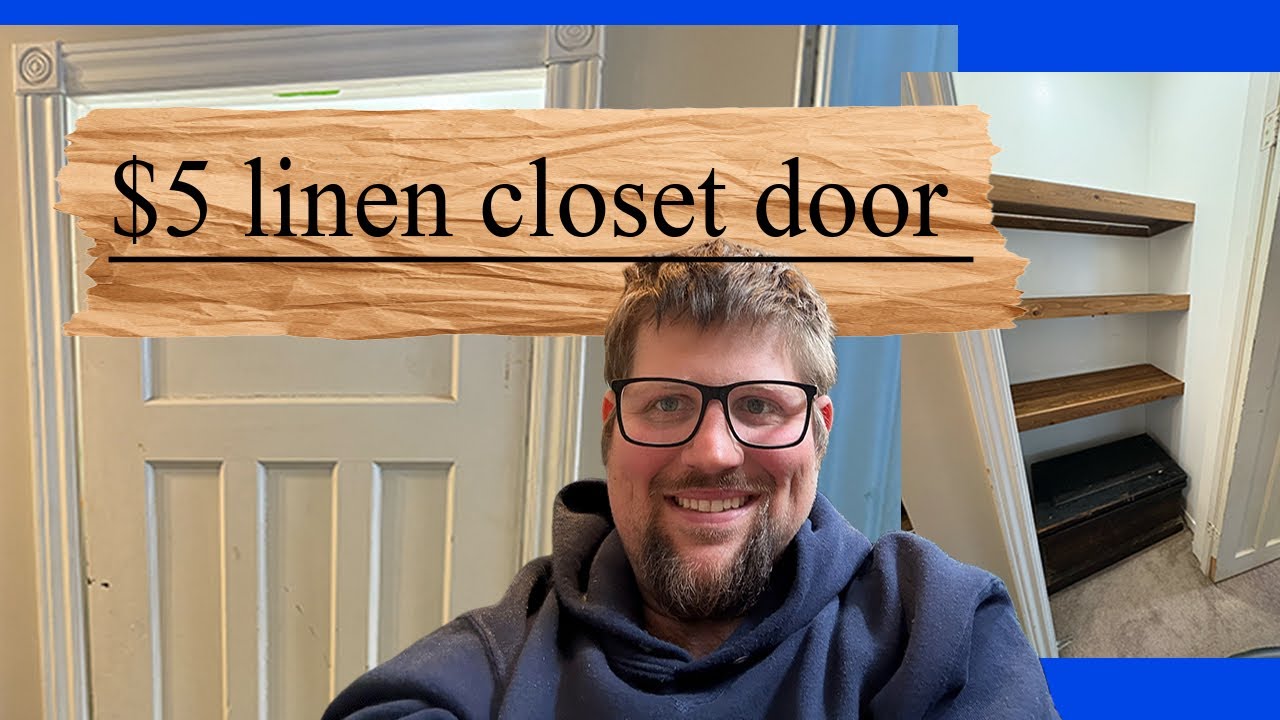Antique linen closet door