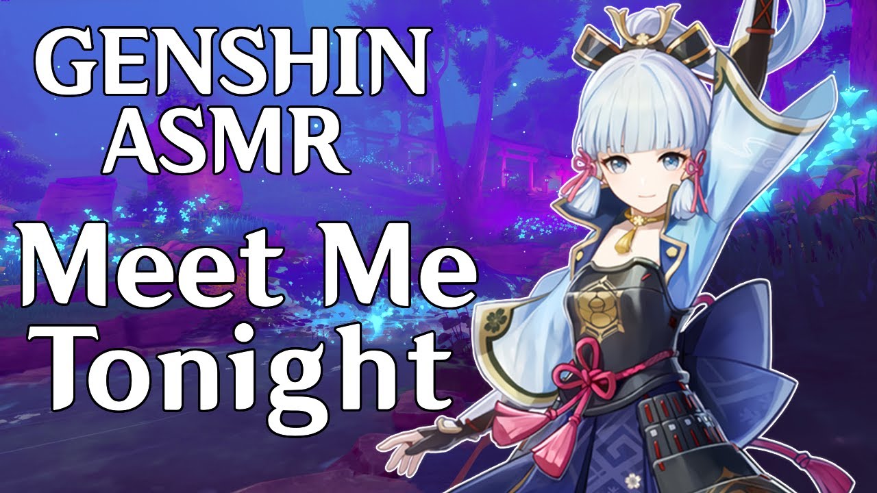 🌸 Meeting Ayaka in the Moonlight 🌸 Genshin Impact ASMR | [Soft Speaking, Crickets, Birthday Special]