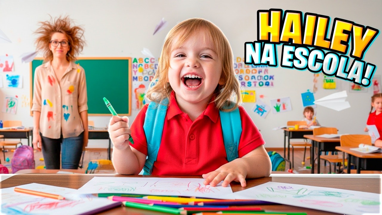 LEVEI MINHA FILHA HAILEY para a ESCOLA pela PRIMEIRA VEZ! Deu MUITO errado! Pai Também Vloga