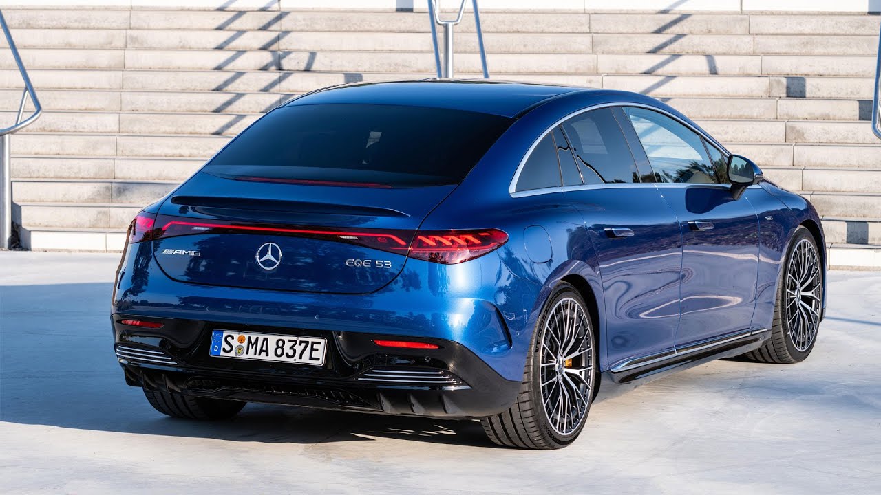 Mercedes-AMG EQE 53 4MATIC+ in Spectral Blue | Full Detail