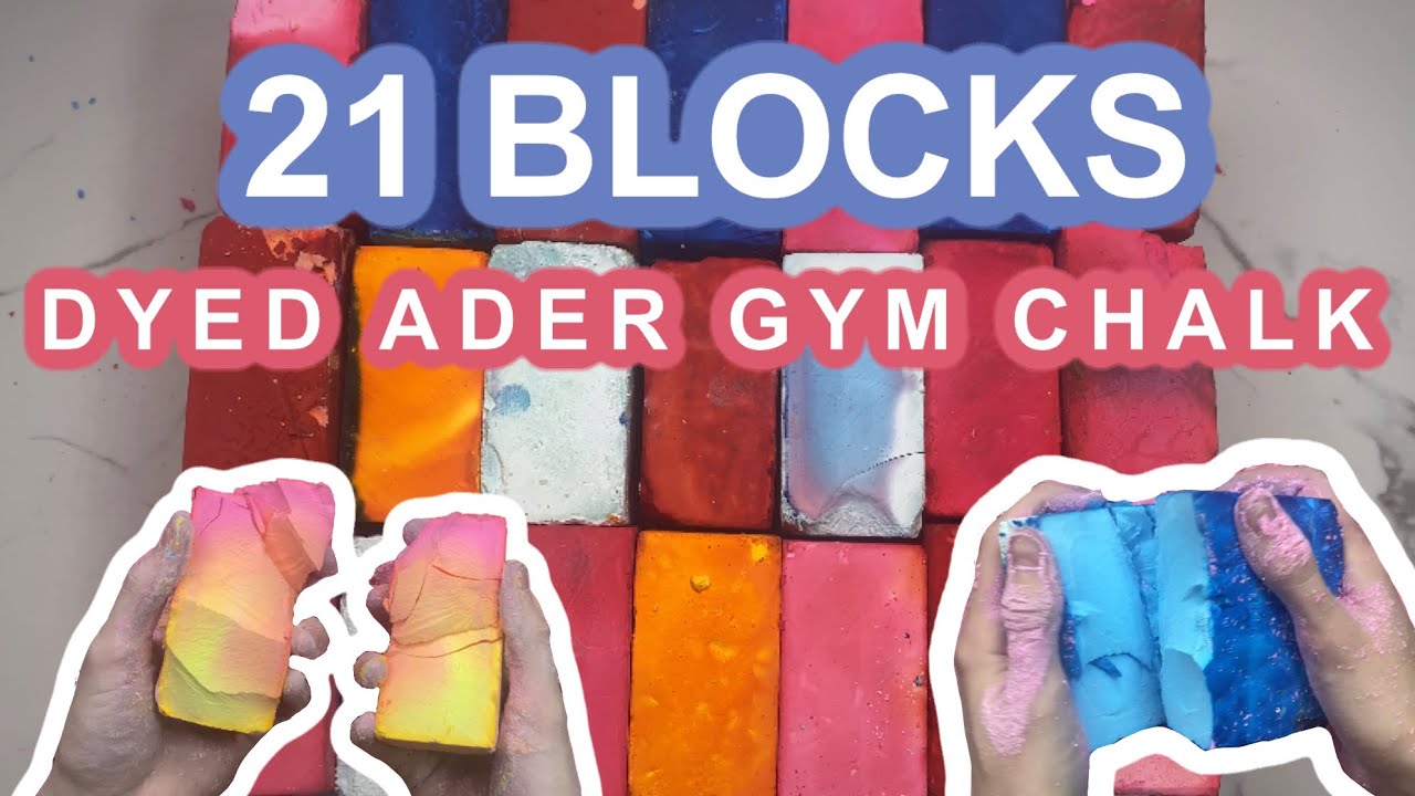 21 DYED GYM CHALK BLOCKS | THANK YOU FOR 10k!!!