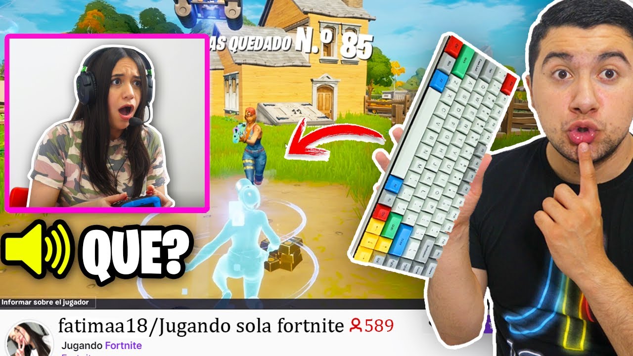 Le HACKEE las PARTIDAS a mi NOVIA con TECLADO INALAMBRICO 😂 - Fortnite *BROMA*