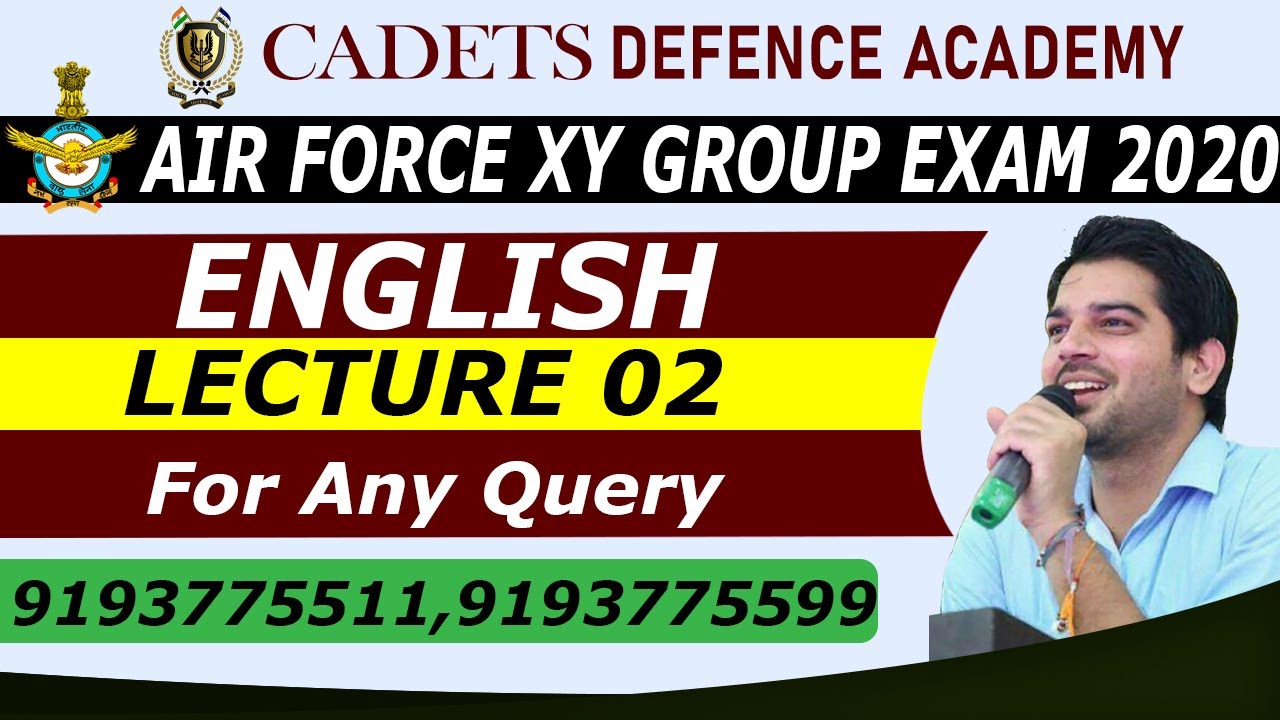 AIR FORCE X/Y GROUP ( NAVY AA/SSR )| LECTURE 02 | BY SANJEEV THAKUR SIR | Cadets Defence Academy