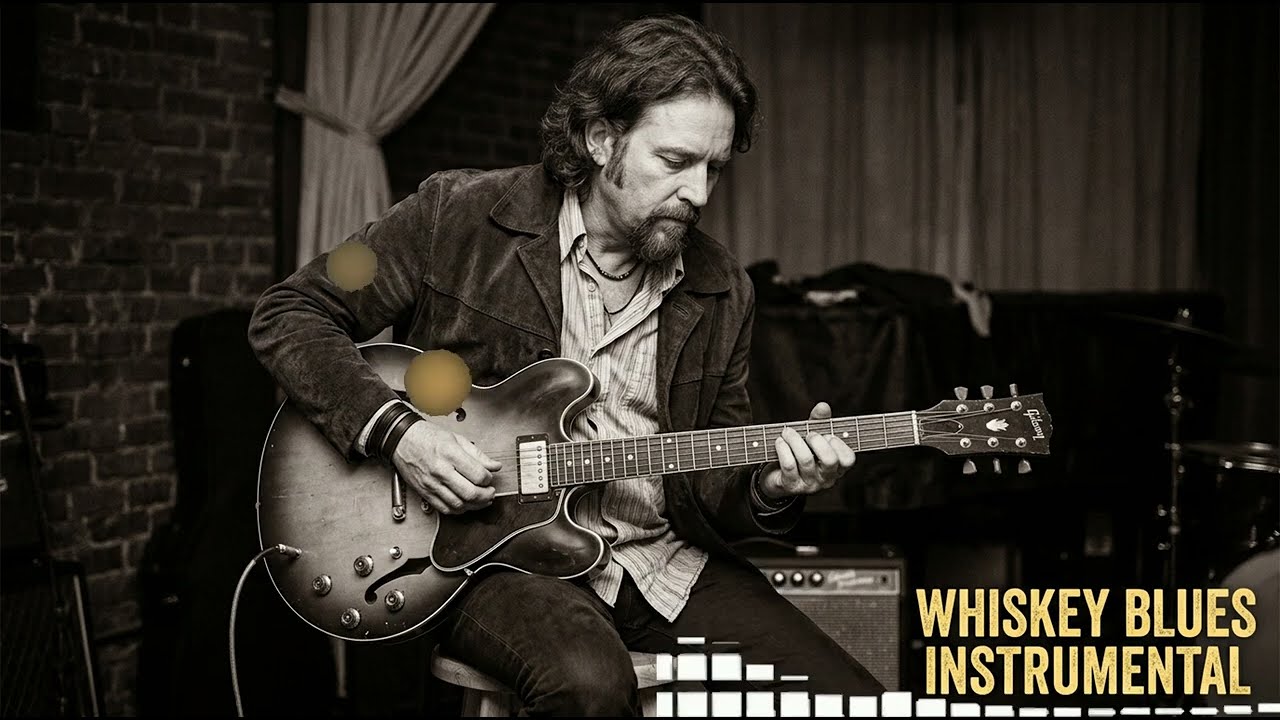 Late Night Slow Blues Guitar – Emotional Blues Solo for Relaxing and Stress Relief