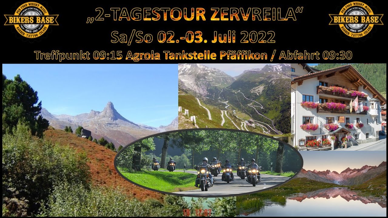 Bikers Base Member Tour Zervreila, Tag 1