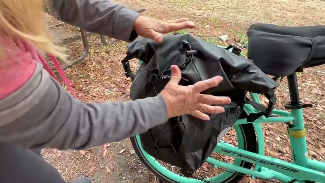 ROCKBROS Bike Panniers Waterproof Rear Rack Bag Max 30L Large Capacity for Cycling Traveling Commuti