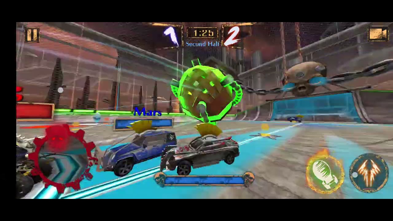 لعبت لعبةROcket car ball!!