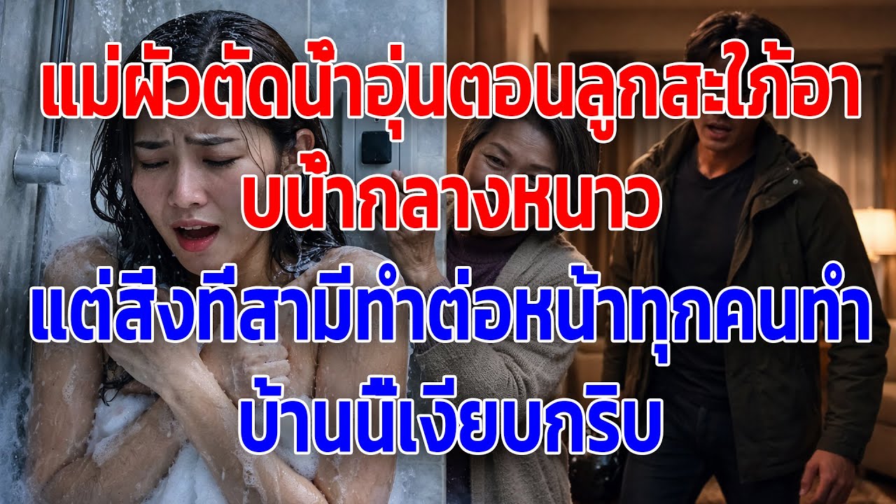 แม่ผัวตัดน้ำอุ่นตอนลูกสะใภ้อาบน้ำกลางหนาว แต่สิ่งที่สามีทำต่อหน้าทุกคนทำบ้านนี้เงียบกริบ
