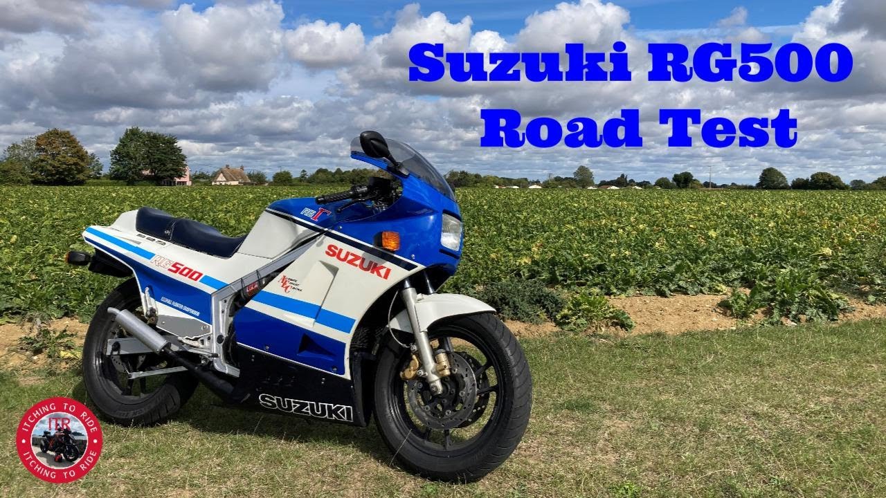 Suzuki RG500 with Nikon exhausts. Road test. Exhaust sound. First ride.