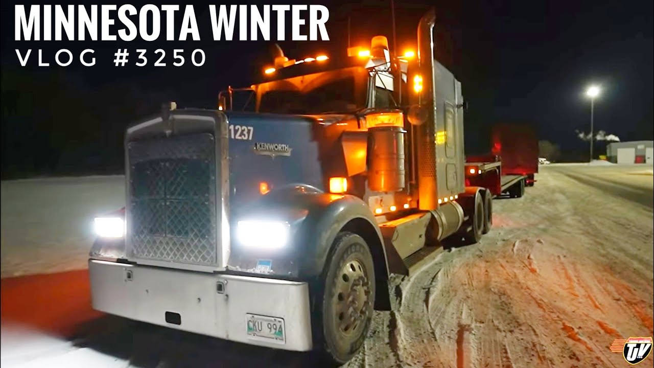 MINNESOTA WINTER | My Trucking Life | Vlog #3250