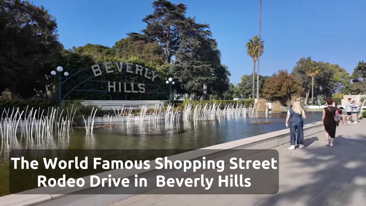 Rodeo Drive in Beverly Hills in Los Angeles, California - Walking Tour [4K]