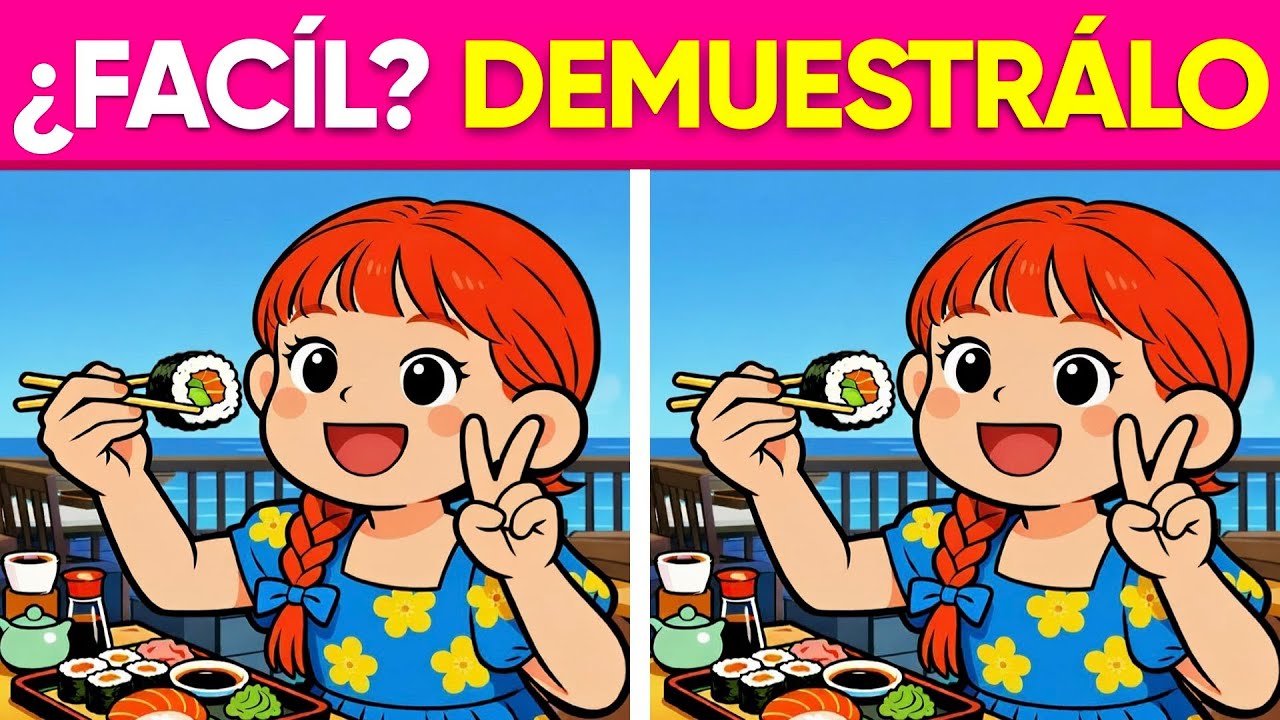 Prueba de OBSERVACIÓN para ADULTO MAYOR 🐨👧🏼🦁 SPOT THE 3 DIFFERENCES 🧠🦊 MENTAL QUIZ