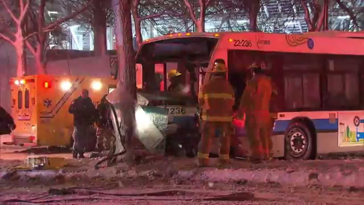 RAW: Montreal bus crash