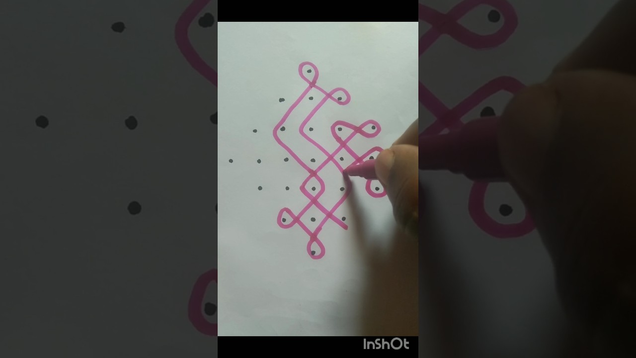 daily morning simple sikku kolam 7x1