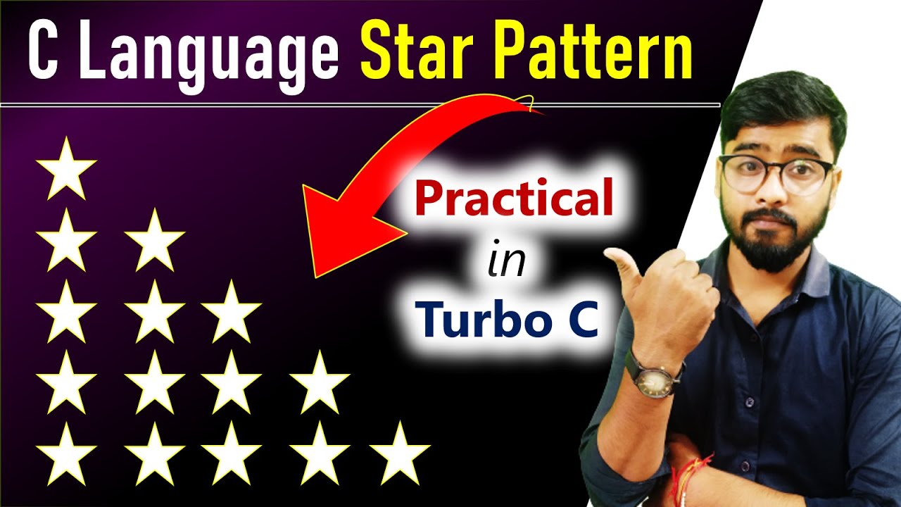 Right Triangle Star Pattern in C Language | C Language Free Course | By Rahul Chaudhary