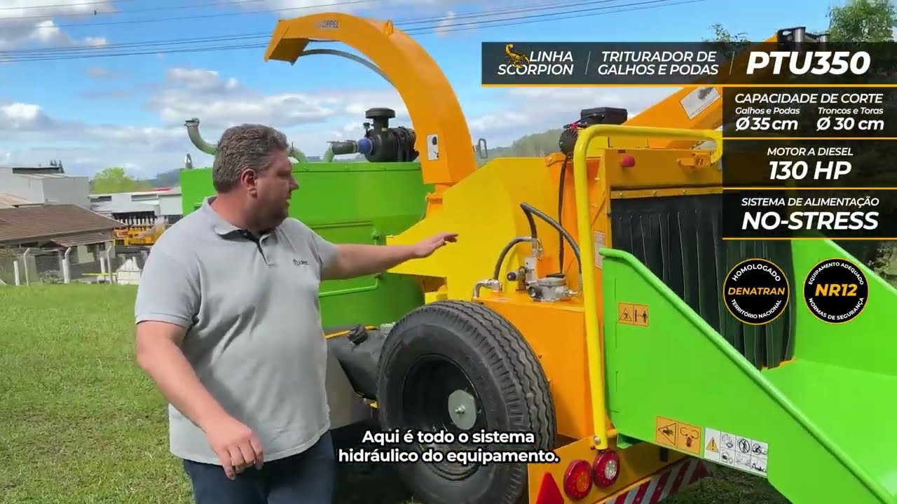 #PTU350 Triturador de Troncos e Galhos - Conheça o PTU350 #trituradordegalhos