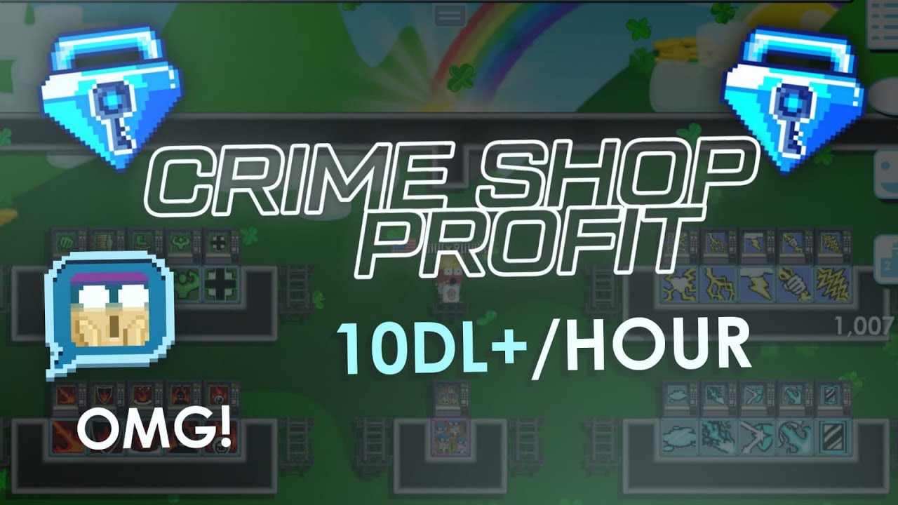 HOW TO GET RICH WITH CRIME SHOP (Mini Vend Shop Profit !!) - Growtopia