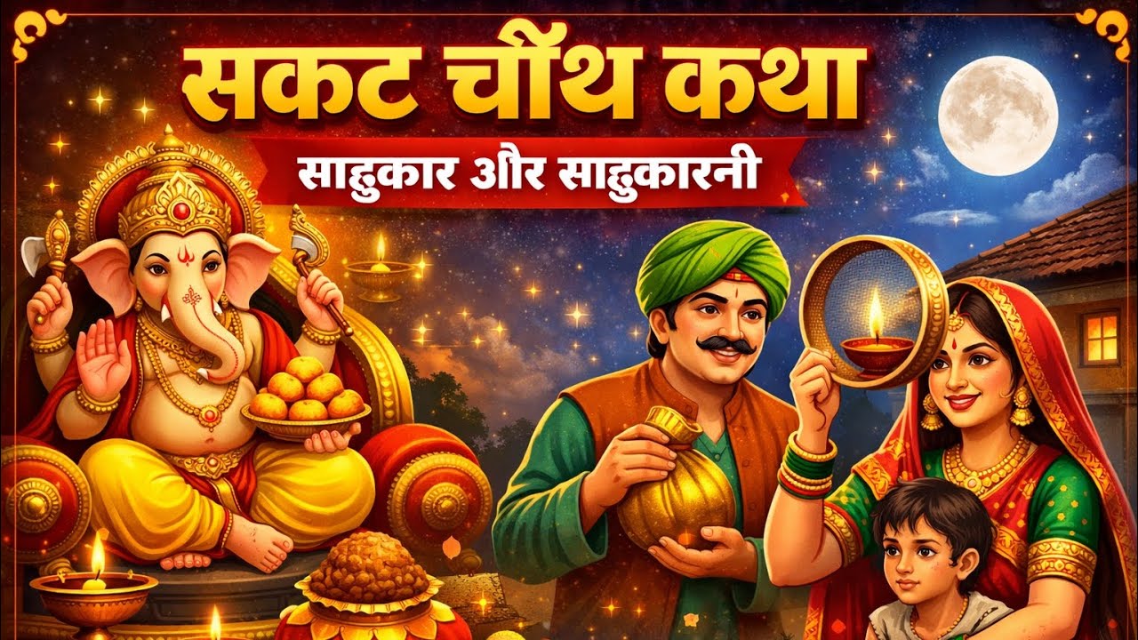 Aaj Sakat Chauth Vrat Katha 2026 | साहूकार और गणेश जी की कहानी | Tilkut Chauth Ki Kahani 🙏