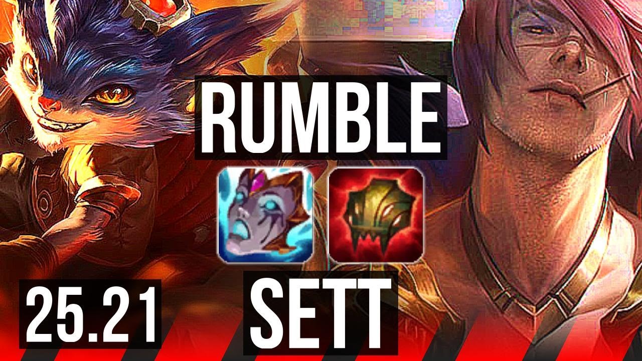 RUMBLE vs SETT (TOP) | 8/1/6 | EUW Master | 25.21