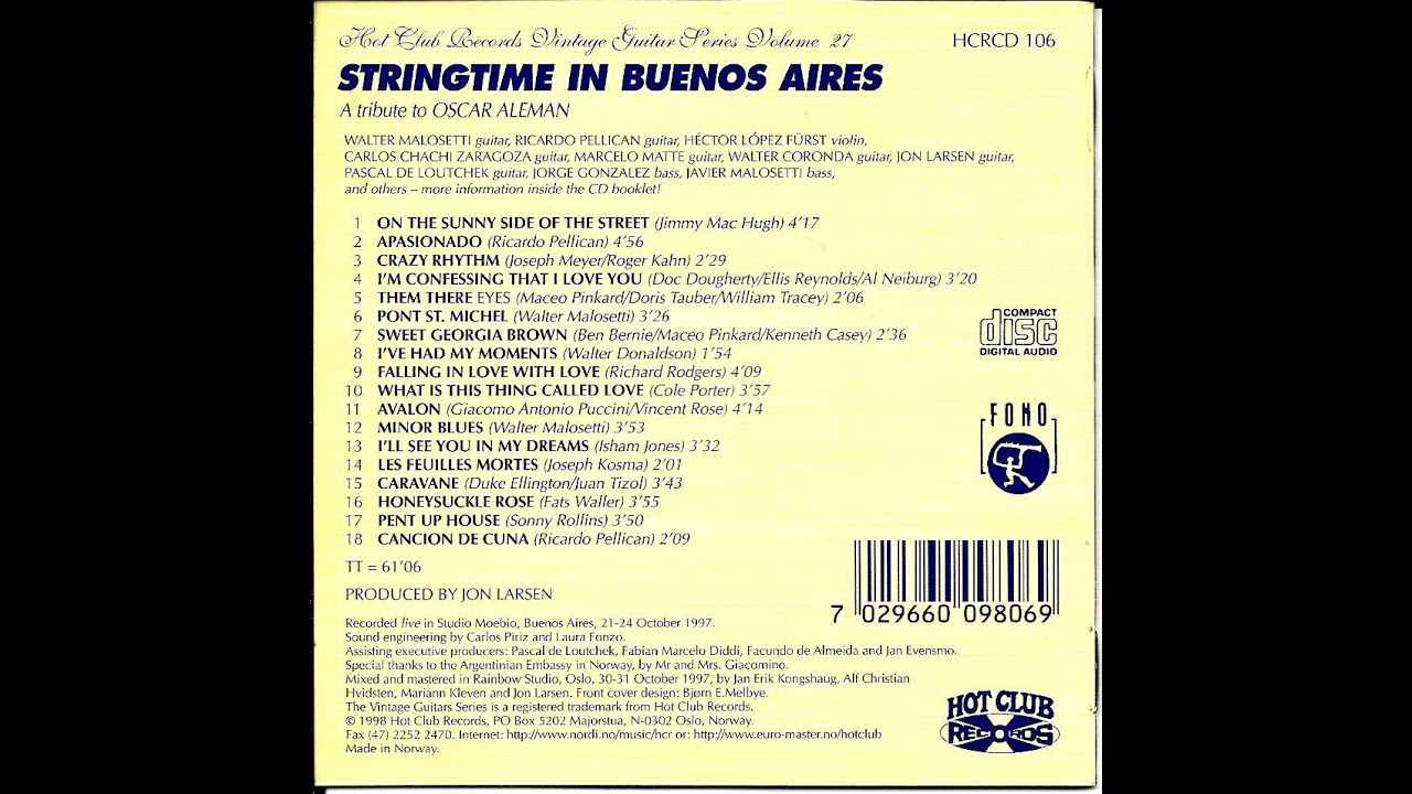 Apasionado, Pellican Gypsy Tr&iacute;o, 1997. Live.