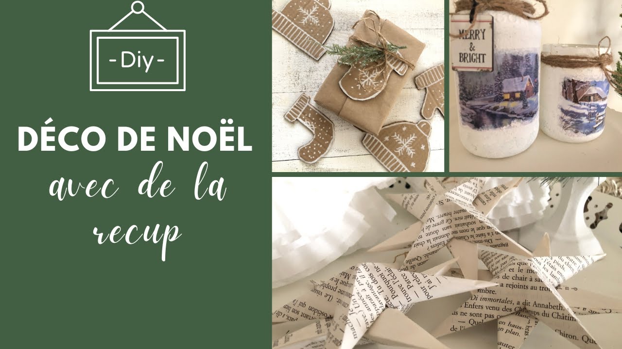 DIY DECO DE NOEL AVEC DE LA RECUP / CHRISTMAS DIY