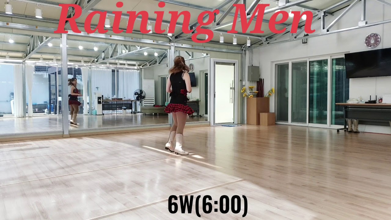 Raining Men Line Dance | Teach  하늘에서 남자들이 비처럼 내려와 작품설명 | 구미 KoSCAA 임복애지부장