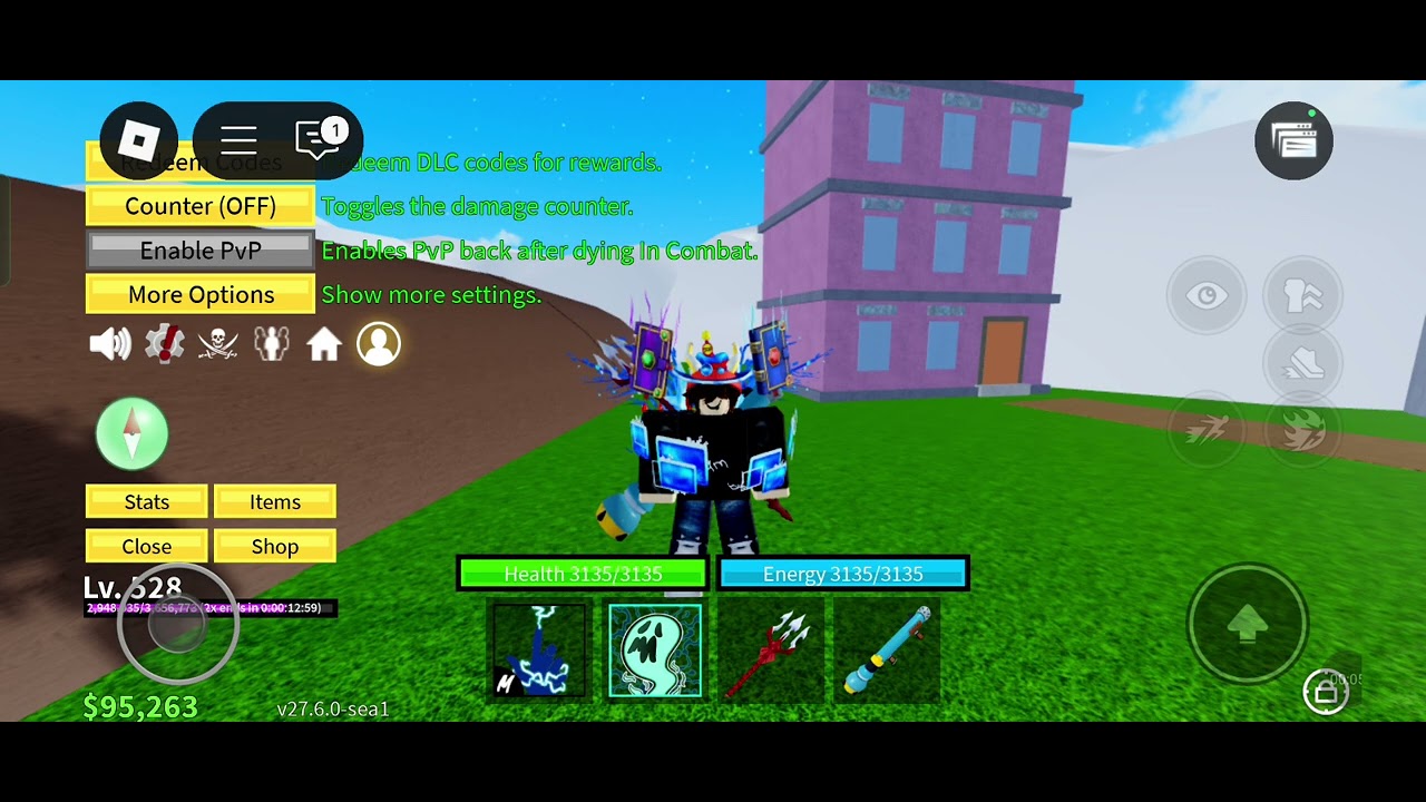 Where we find redeem code option in event blox fruits 