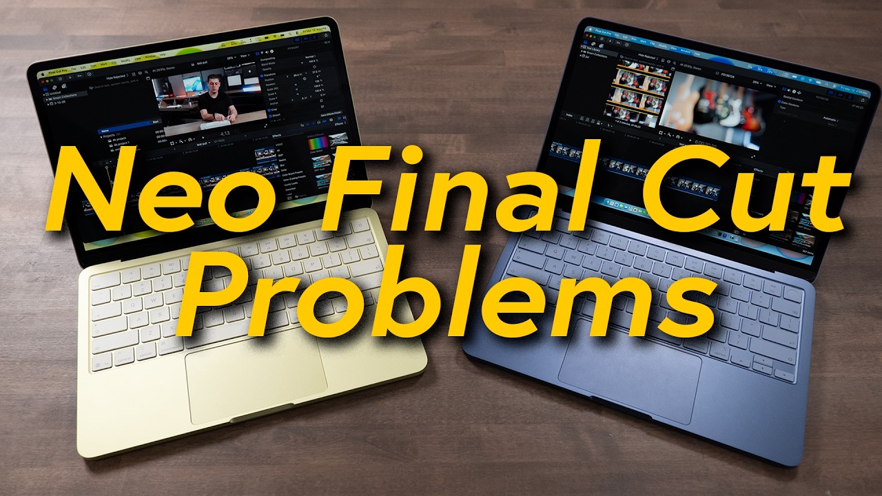 Problemy z edycją wideo 4K na MacBooku Neo w programie Final Cut