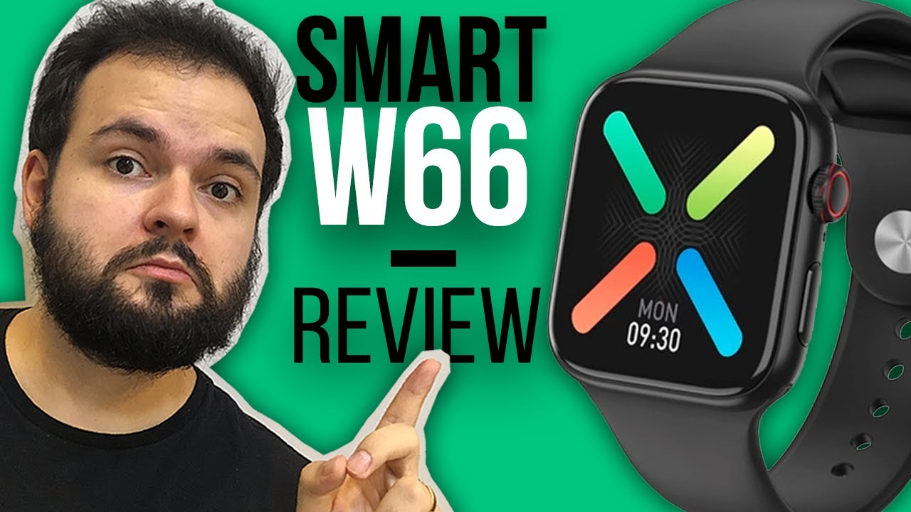 Smartwatch W66 Unboxing Review - SISTEMA TOP e TELA GRANDE! Mas vale a pena? É bom? - W66 Brasil