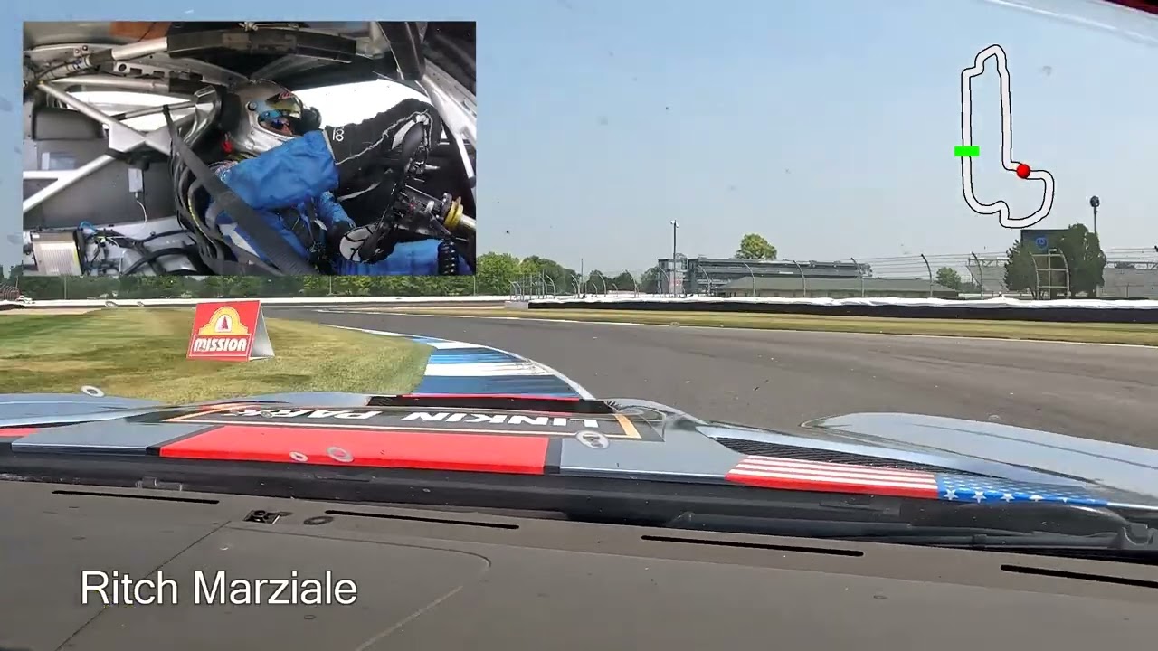 Ritch Marziale - Mercedes AMG GT3 - Race Start at Indianapolis Motor Speedway.  SVRA Speed Tour