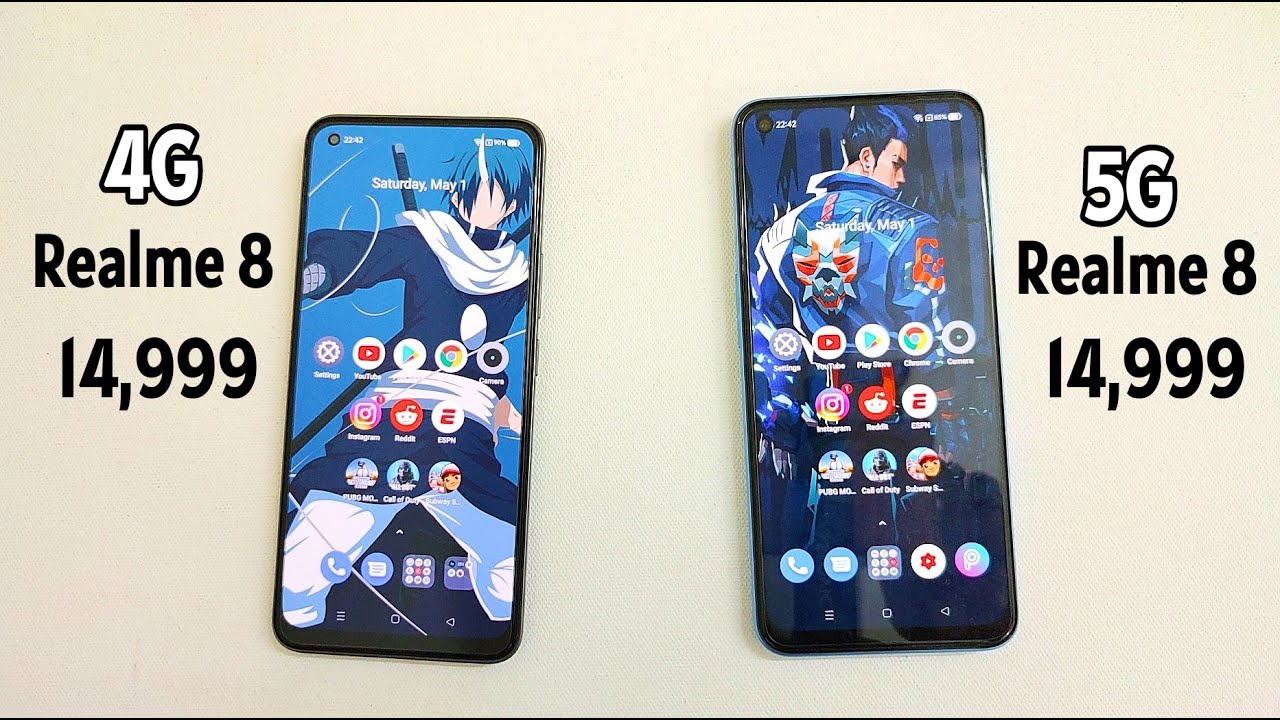 Realme 8 5G vs Realme 8 Speed Test |  Best Performance?