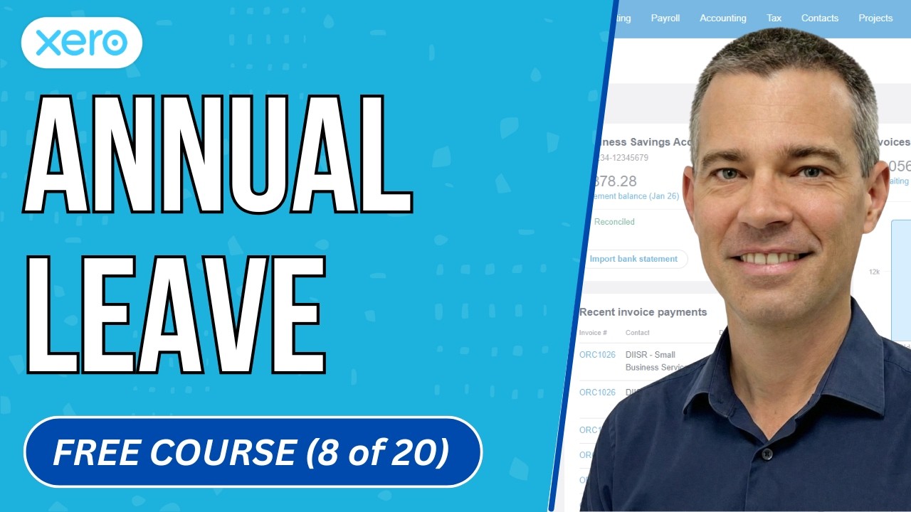Xero Payroll - How to Set Up a Paid Annual Leave Pay Item